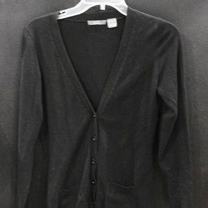 Long black cardigan sweater